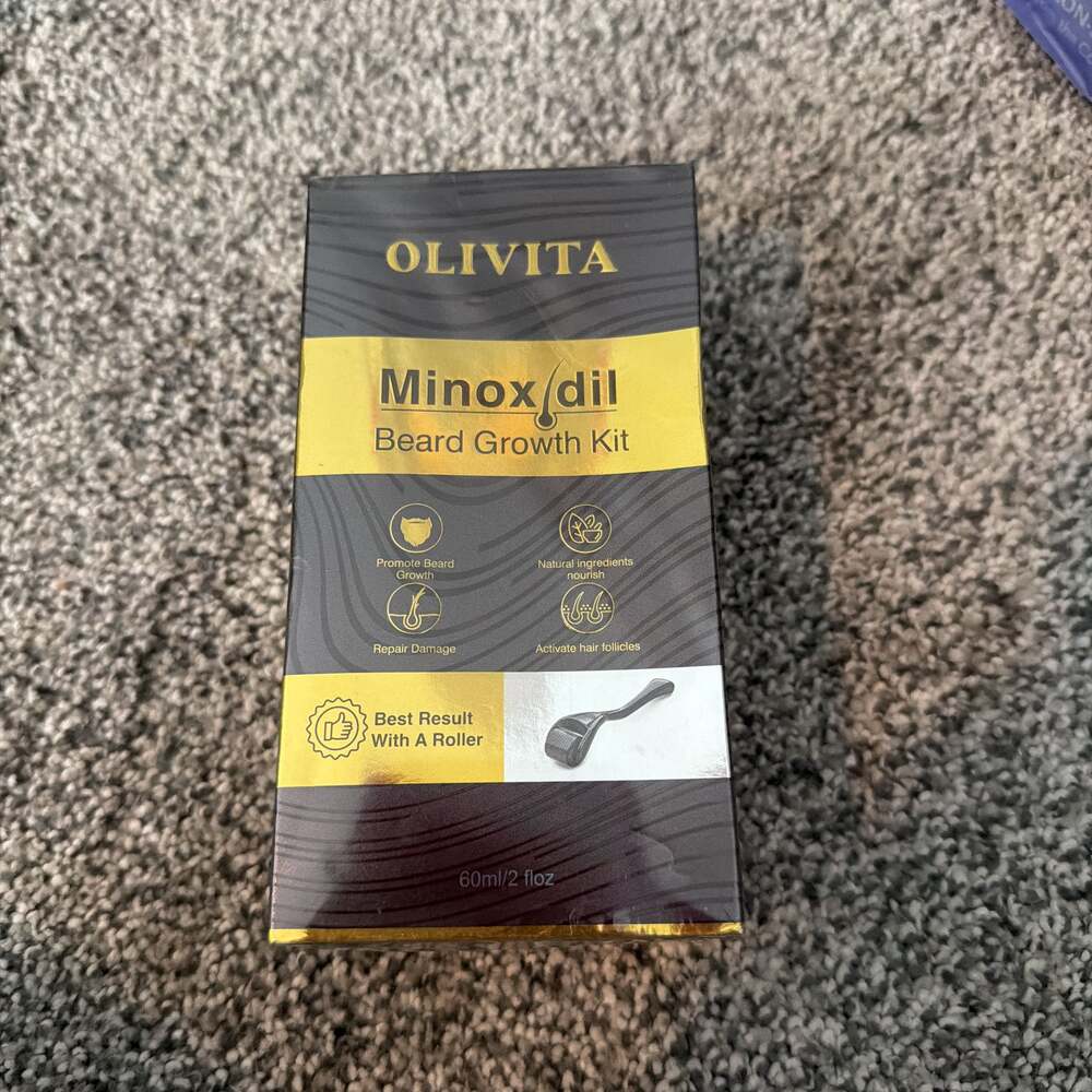 Olivita 5% Minoxidil Beard Growth Kit for Men Repair Damage, Natural Ingredien/6